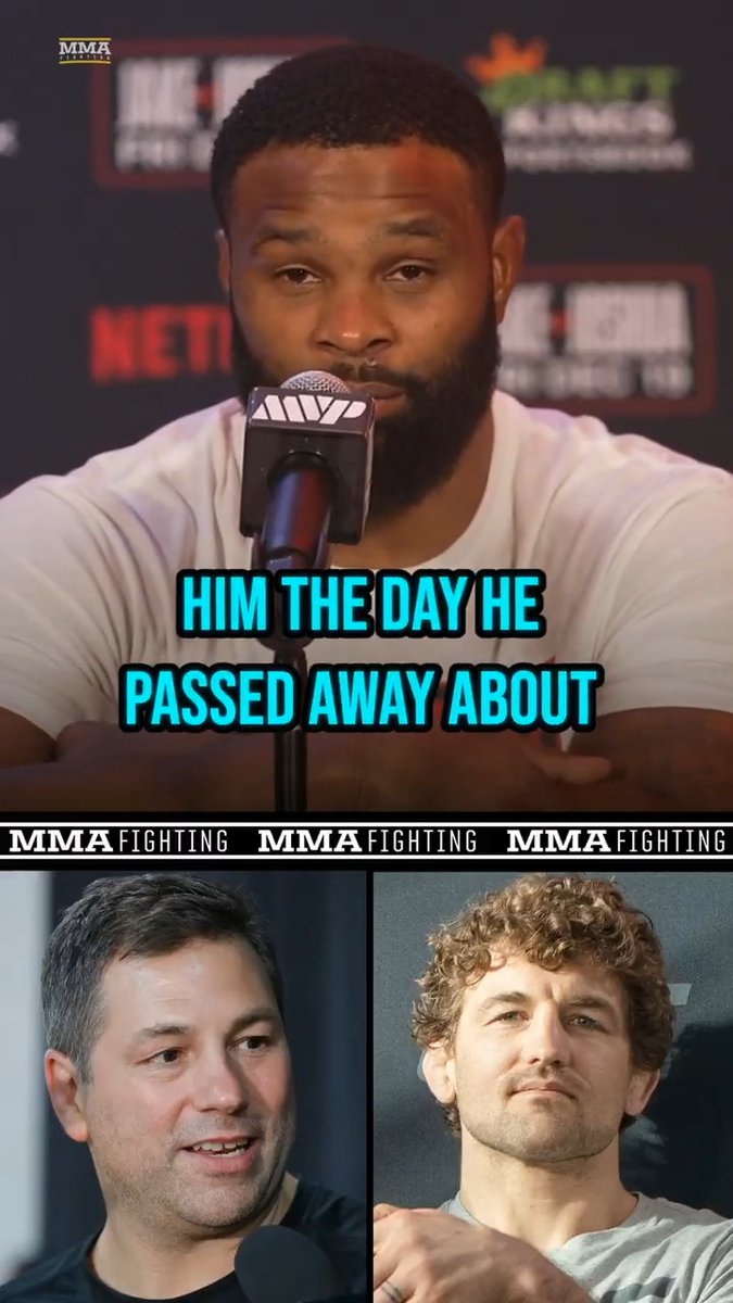Tyron Woodley reflects on the shift in perspective he went through in 2025: "I was texting [Duke] the day he passed away. … Ben never smoked a cigarette in his life, and now he's walking around with two lungs that don't belong to him."
