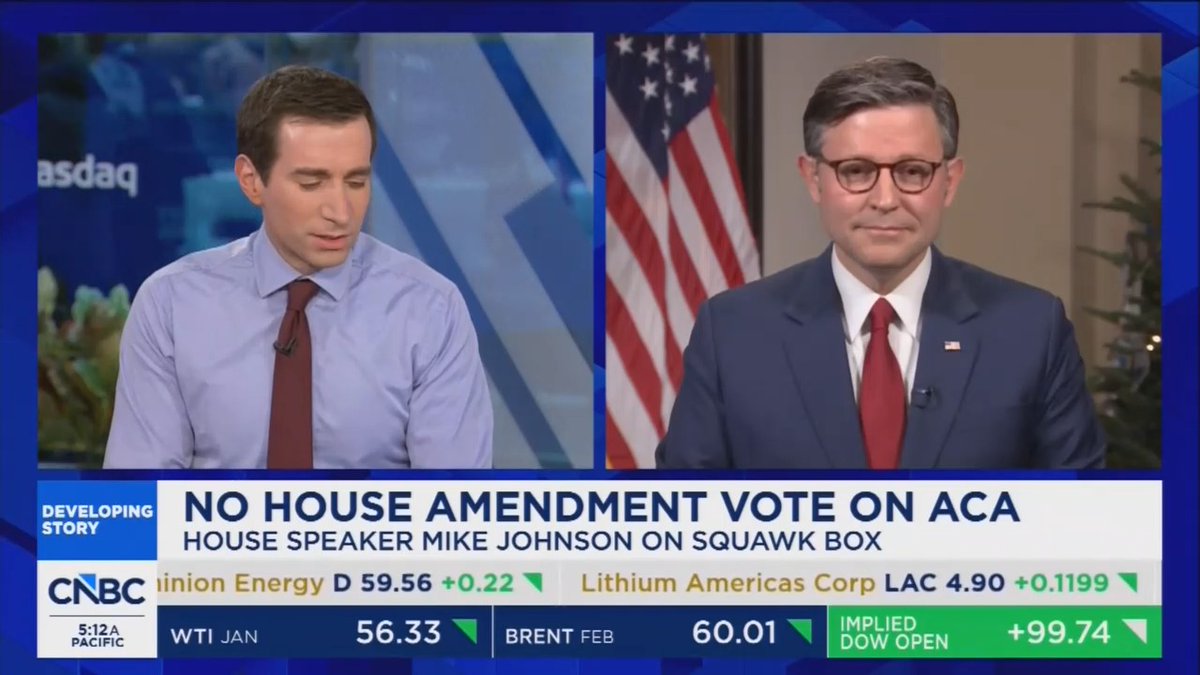 Host: I do want to ask you about Trump's remarks about Rob Reiner, because you were asked it but you didn't answer. Johnson: Well, I did comment at length, they just didn't replay that part. But our prayers are with the Reiner family. Host: You can praise Trump about many things and you can condemn his comments about certain things. Johnson: I'm asked to give running commentary on everything that Trump says every 5 minutes of the day. It's not the way I would have done it. That's my comment on it. I don't know what else I can say.