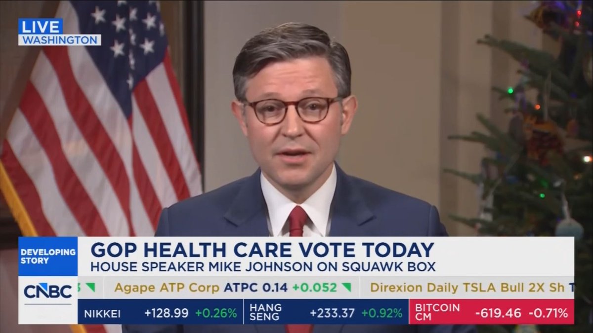 Johnson claims the health care debate is a "false narrative" because ACA subsidies "only affect 7% of Americans"