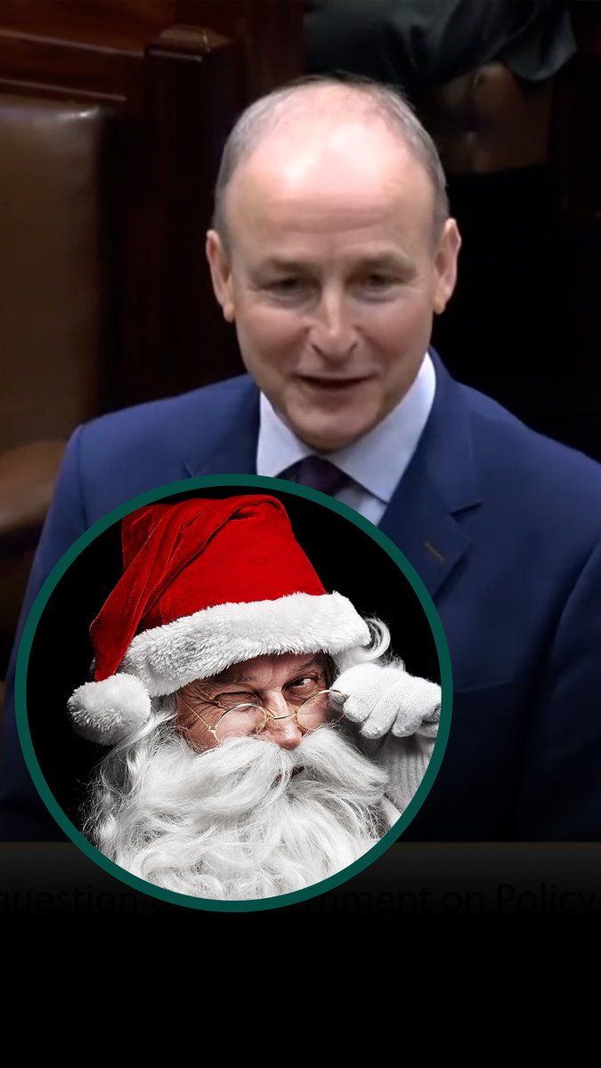 Santa has complete clearance in Irish airspace and will arrive on time with an abundance of toys for the children of the nation🎅🎁 Fianna Fáil