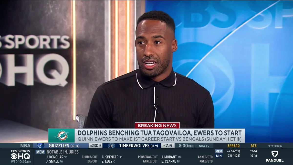 "I'm pretty sure that Tua's going to be playing somewhere else next season." Logan Ryan on the Dolphins benching Tua Tagovailoa.