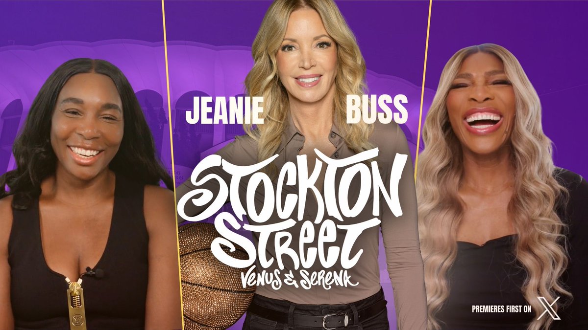 On this episode of Stockton Street, @venuseswilliams and I are joined by @jeaniebuss, the Co-Owner of the LA Lakers. We talk about growing up inside a sports dynasty, navigating legacy, leadership, and what it really means to own your last name.