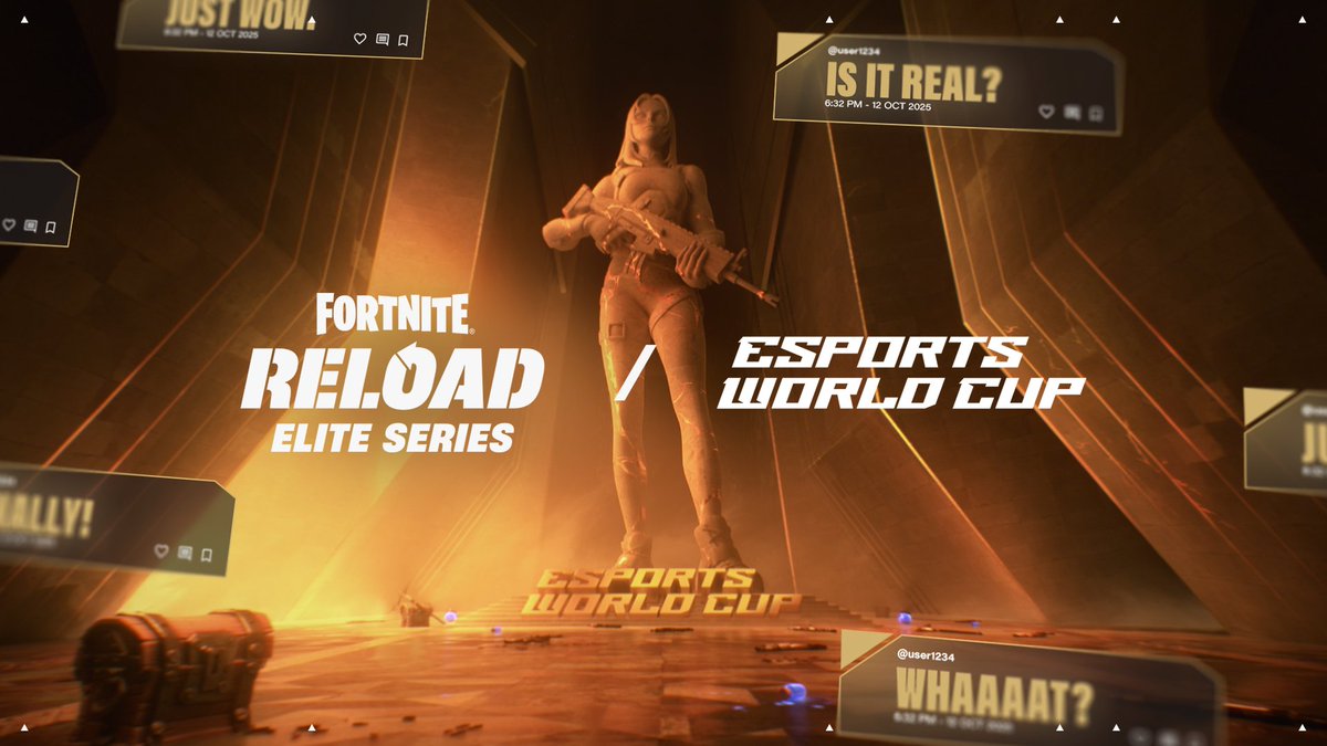 IT'S TIME. Fortnite is coming to the Esports World Cup 🏆