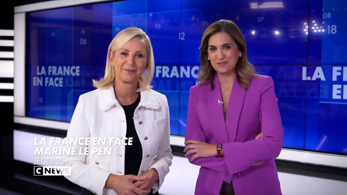 Je serai demain l'invitée de Laurence Ferrari et Mabrouk Sonia dans "La France en face", à partir de 21h, sur CNEWS ⤵️