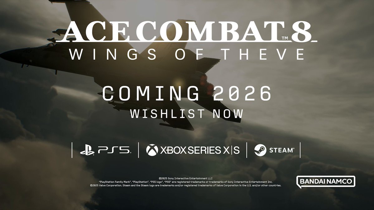 The sky is yours, if you're brave enough to claim it. #ACECOMBAT8 #WingsOfTheve touches down in 2026.
