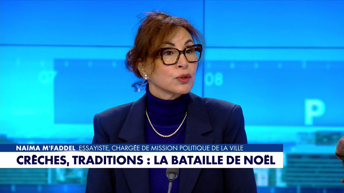 Saisi par la Ligue des droits de l’Homme, le tribunal de Cergy-Pontoise exige, ce mercredi, le retrait d’urgence de la crèche municipale d'Asnières, de quoi révolter Naïma M'Faddel : «Tout cela participe à la déconstruction de ce pays», dans #Punchline