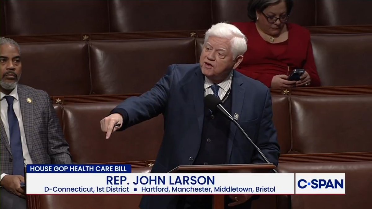 .Rep. John Larson: "Speaker Johnson should be bringing this bill to the floor today. Do you have the courage to vote or are you going to run and hide?!?"