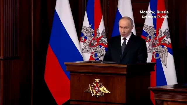 President Vladimir Putin said Russia would achieve its goals in Ukraine by diplomatic or military means, and would seek to expand a ‘security buffer zone’ there