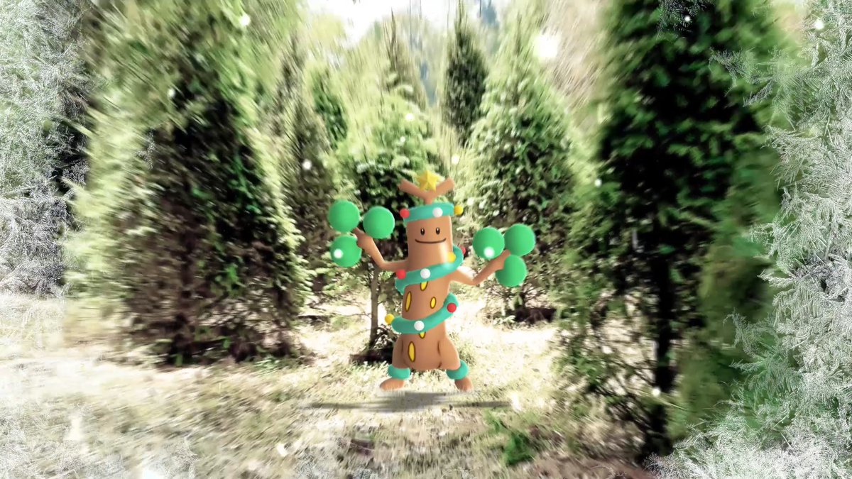 What’s Sudowoodo wearing? New costumed Pokémon will appear during this event! ⭐ Sudowoodo wearing holiday attire #PokemonGO