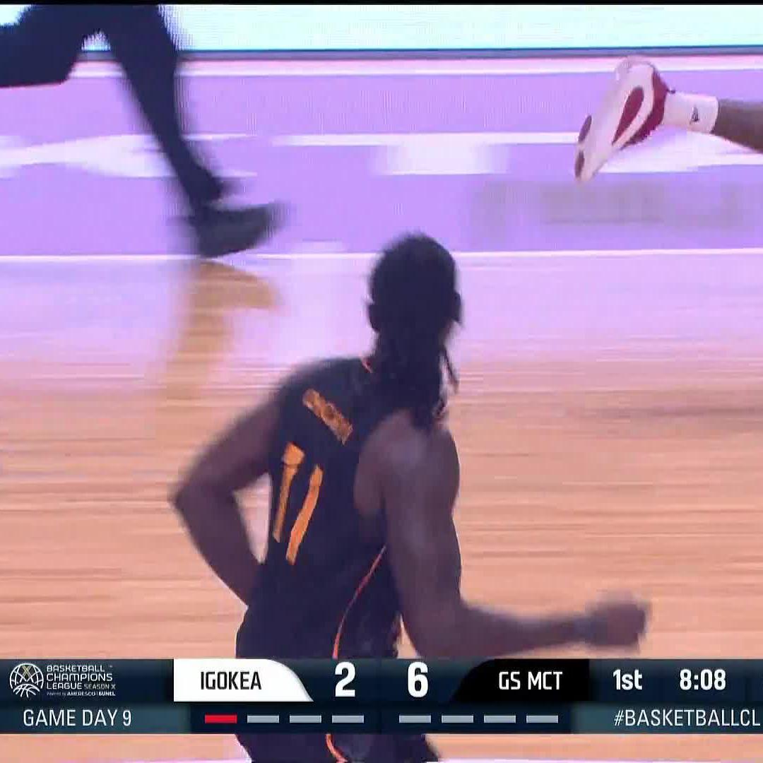 🟡🔴 Galatasaray'ın yeni uzunu Clifford Omoruyi, Igokea maçına hızlı başladı! #BasketballCL