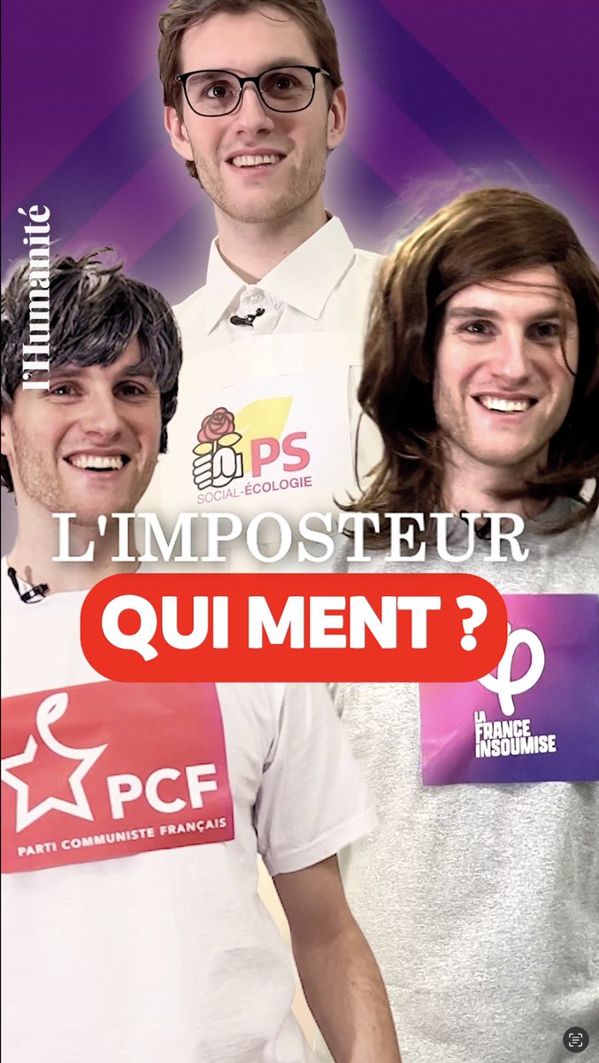 "Qui est l'imposteur ?" Grâce à ses amitiés dans le YouTube game, p-a a mis la main sur le prochain épisode ! Alors, qui fait semblant d'être de gauche ?