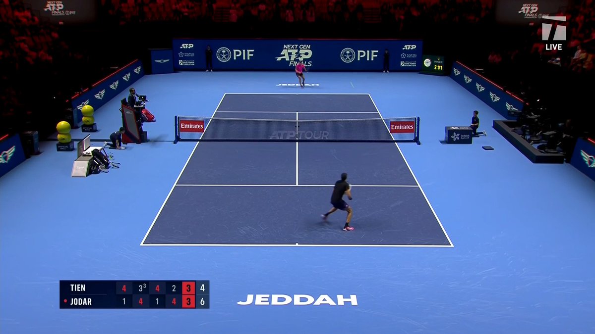 UPSET ALERT 🚨 ‼️ World No. 168 Rafael Jodar just beat Learner Tien in his Next Gen Finals debut 🤯 This is Jodar's first ever Top-100 win! What a moment for the 19-year-old 👏
