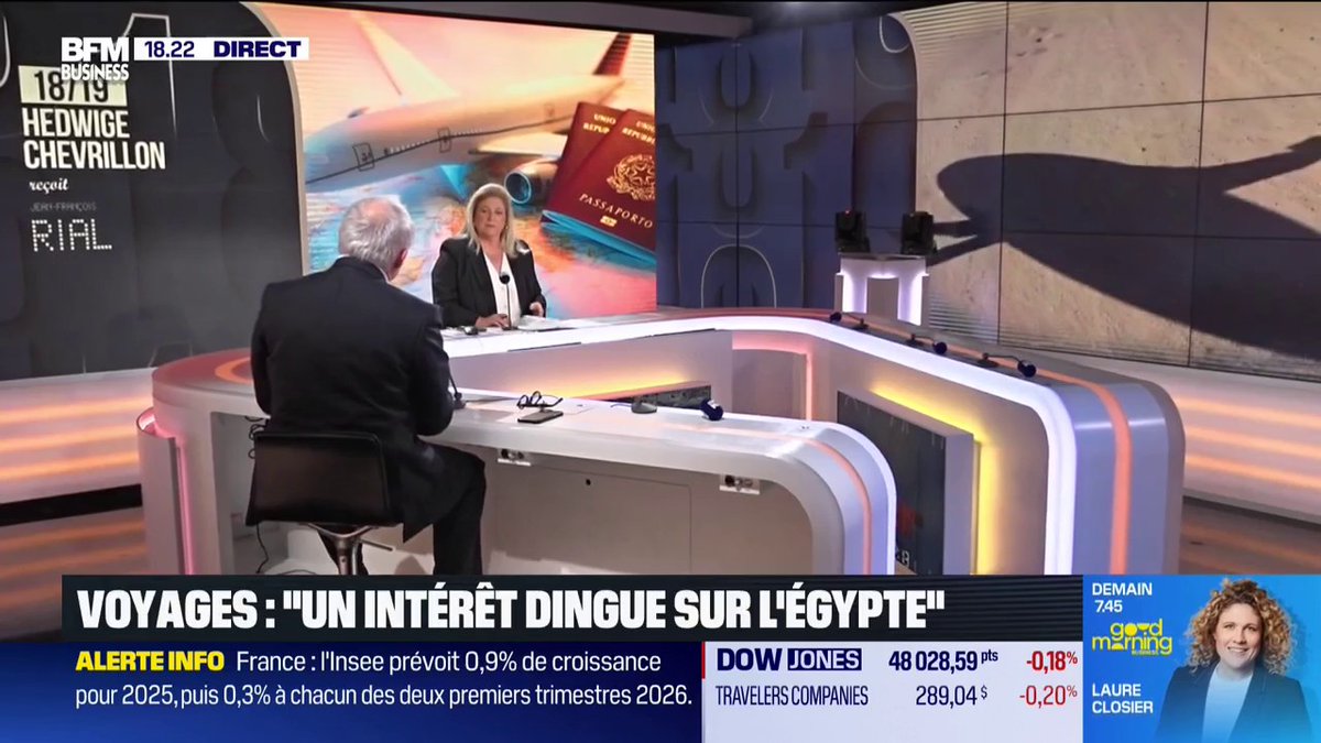 Les destinations phares des Français "En Égypte, l’intérêt est énorme, et le Japon attire de plus en plus. À l’inverse, l’intérêt pour les États-Unis s’effondre : autrefois première destination, il a chuté de 40 %" 💬 Jean-François Rial, PDG de Voyageurs du Monde 🎙️ Hedwige Chevrillon