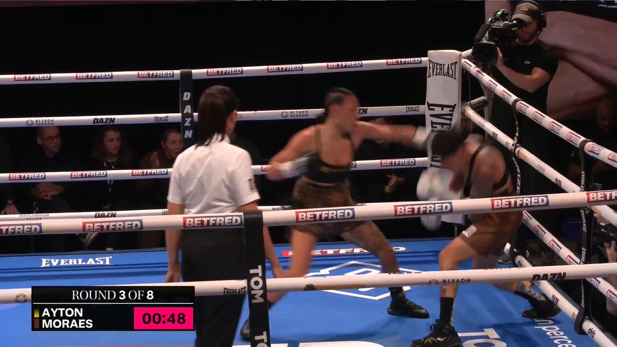 Animal 💥 Tiah-Mai Ayton ends the fight in round three 🔥 #VisioliHowarth