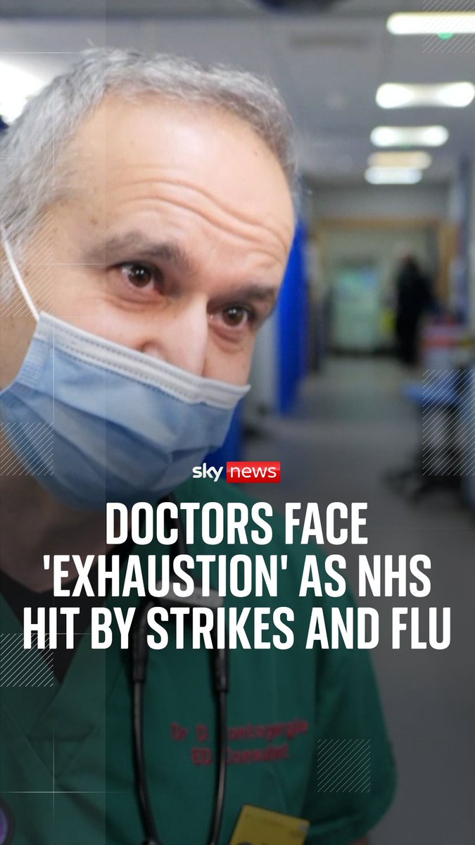 Sky's health correspondent Ashish Joshi visited the Royal Berkshire Hospital to speak to doctors about the pressures facing the NHS with strikes and flu. Some 30,000 resident doctors voted against the government's offer to resolve the strike, leading to today's walkout.