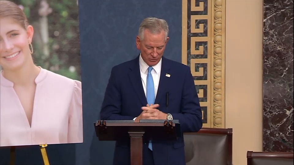 Just a few days ago, Ella Cook was tragically murdered by a deranged psychopath at Brown University. Ella was an outspoken Christian and a patriot who truly loved this country. Though she is no longer with us here on earth, we know she is in heaven. Today I spoke on the Senate floor to honor her memory.
