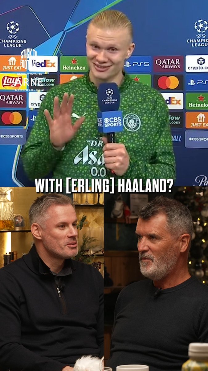 "Bring him on... we'll be ready!" 🫡 The Haaland family on Stick to Football, we'll grab the popcorn! 🍿