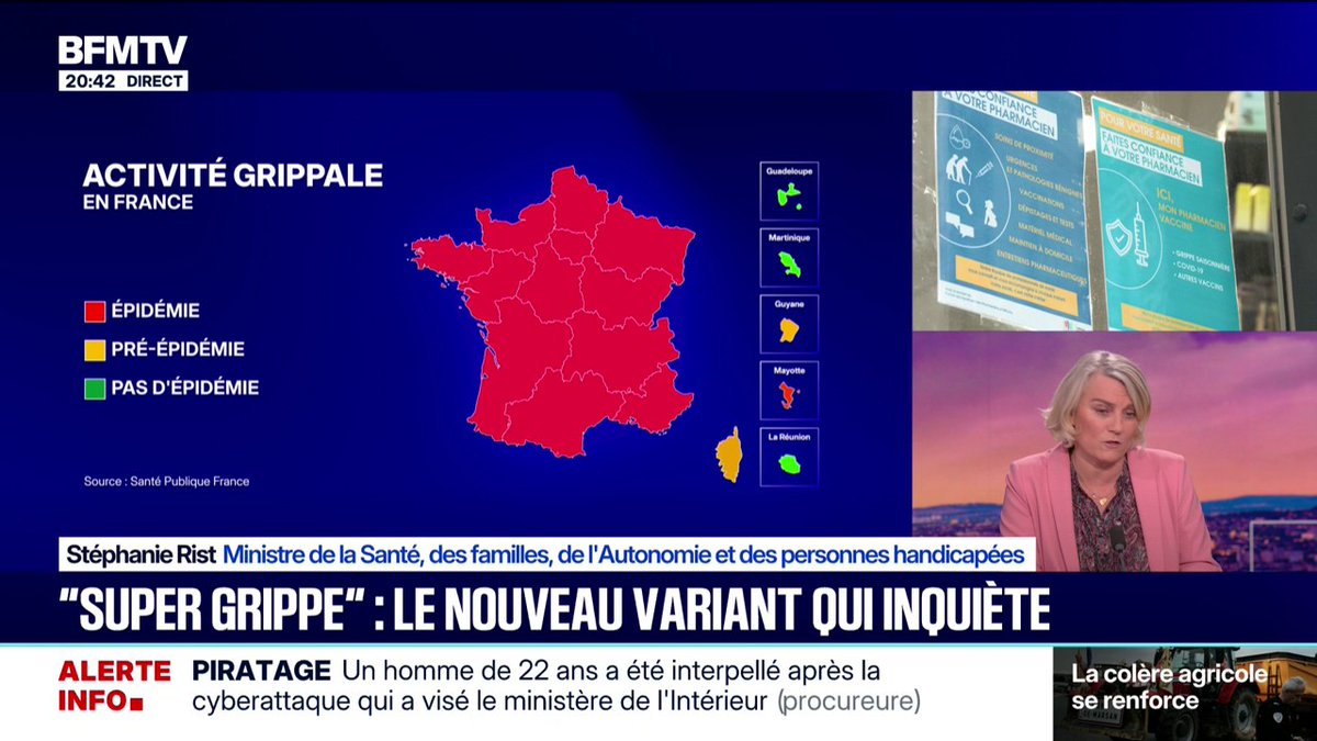 🔴🇫🇷 ALERTE INFO | Stéphanie Rist, ministre de la Santé, appelle à remettre le masque. 😳