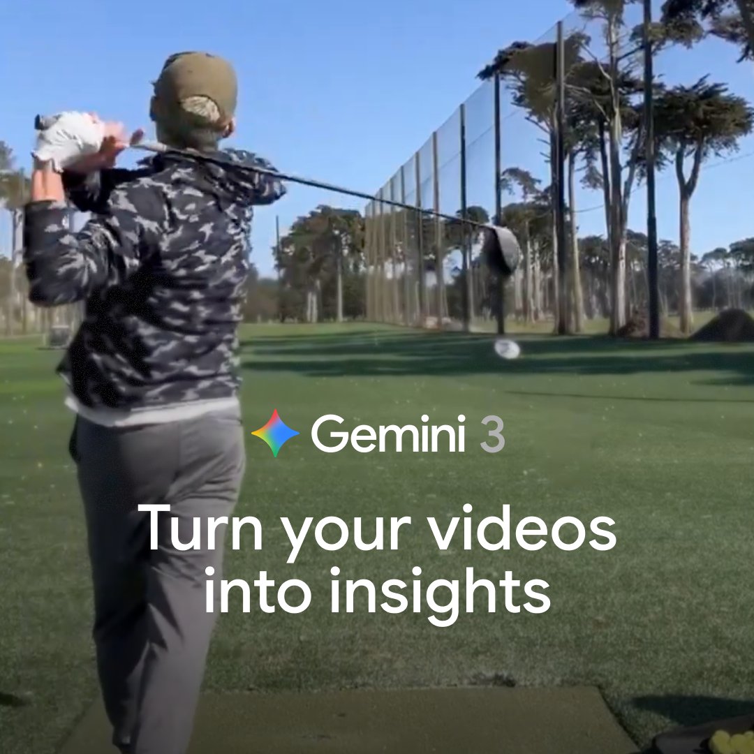With Gemini 3 Flash, you can upload a short video to get a quick, easy-to-read analysis. Try Gemini 3 Flash in the app today.