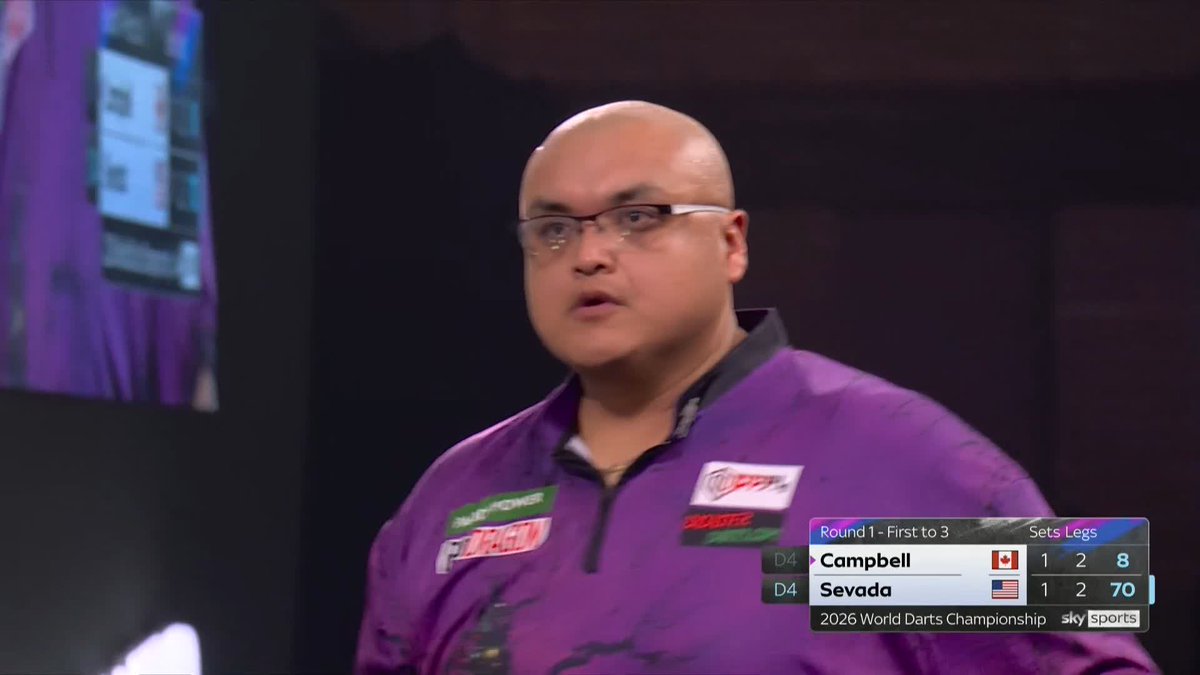 SEVADA BACK IN FRONT! That could be crucial! Matt Campbell squanders two darts for a 2-1 lead, and Adam Sevada capitalises with another clinical finish to regain control! 📺 #WCDarts | R1