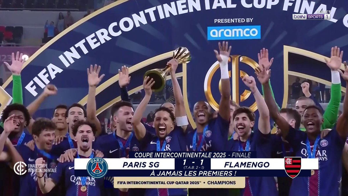 Le PSG REMPORTE sa toute 1ère Coupe Intercontinentale de son histoire ! 🤩❤️💙 6e trophée de l'année 2025. 🏆 (beIN SPORTS)