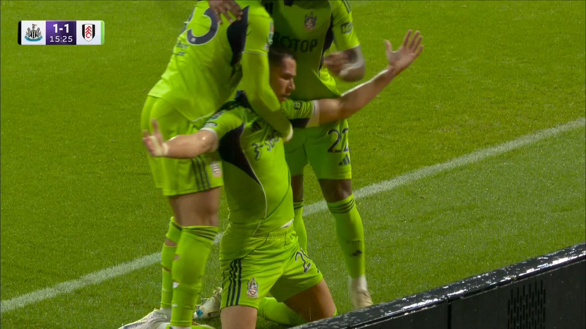 Saša Lukić levels for Fulham at St James' Park! 👀