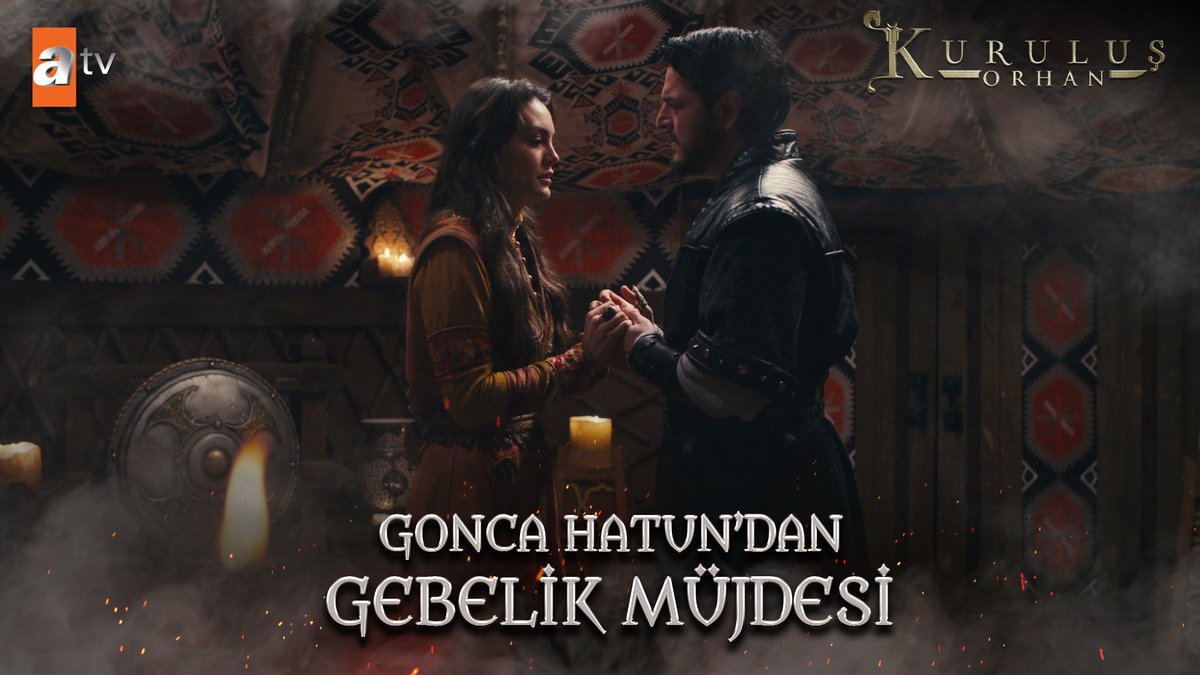 Gonca Hatun'dan gebelik müjdesi... "Mucize oldu. Ben gebeyim!" #KuruluşOrhan atv