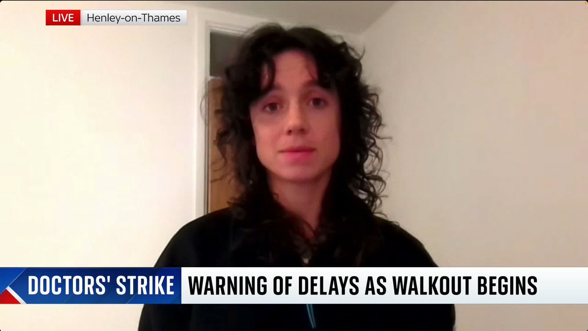 "We don't strike unless it's safe." Striking NHS doctor Imogen Grant tells Sarah-Jane Mee the only reason why they're taking this action is to get a meaningful response from the government, despite public opinion not being in their favour. 📺 Sky 501