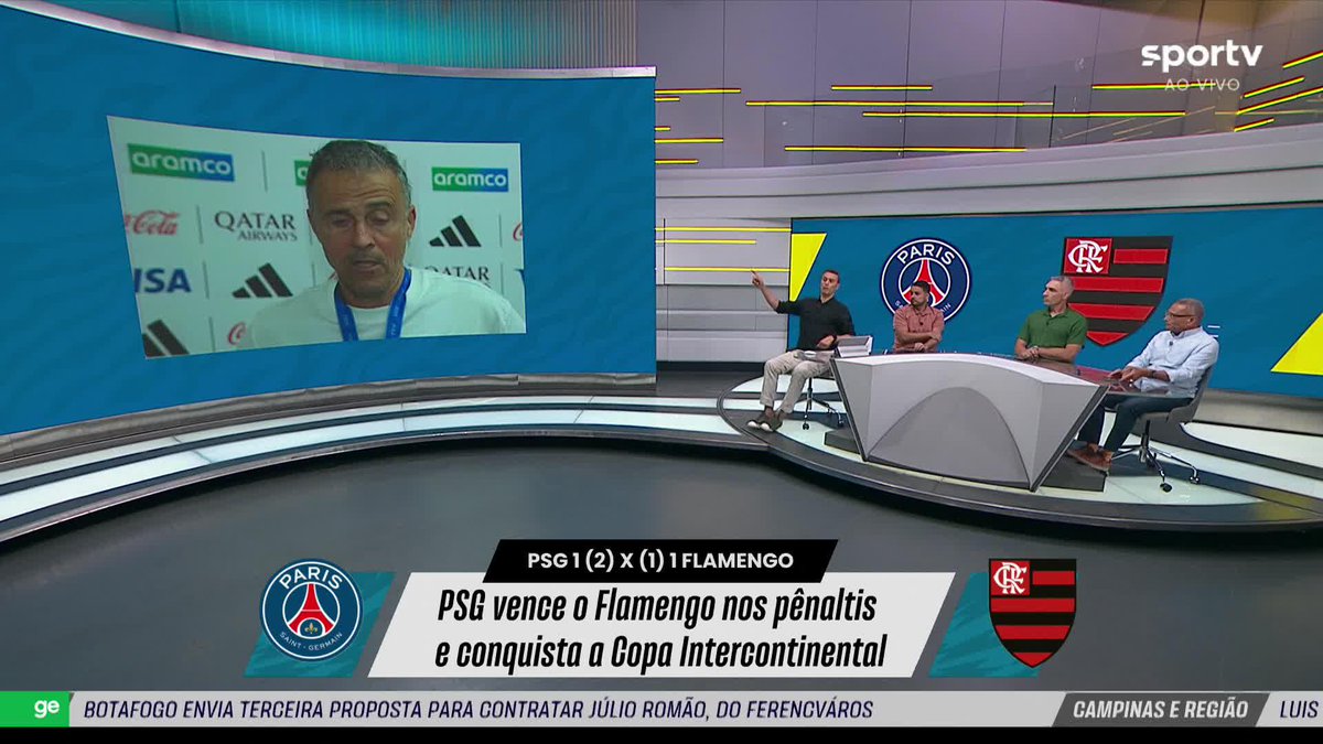 Ténico do PSG, Luís Enrique elogia trabalho de Filipe Luís no Flamengo. #luísenrique #flamengo #psg #copaintercontinental