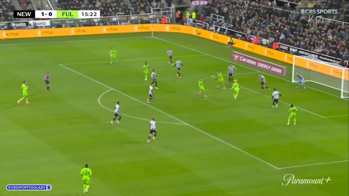 A crisp cross from Antonee Robinson for Fulham Football Club!