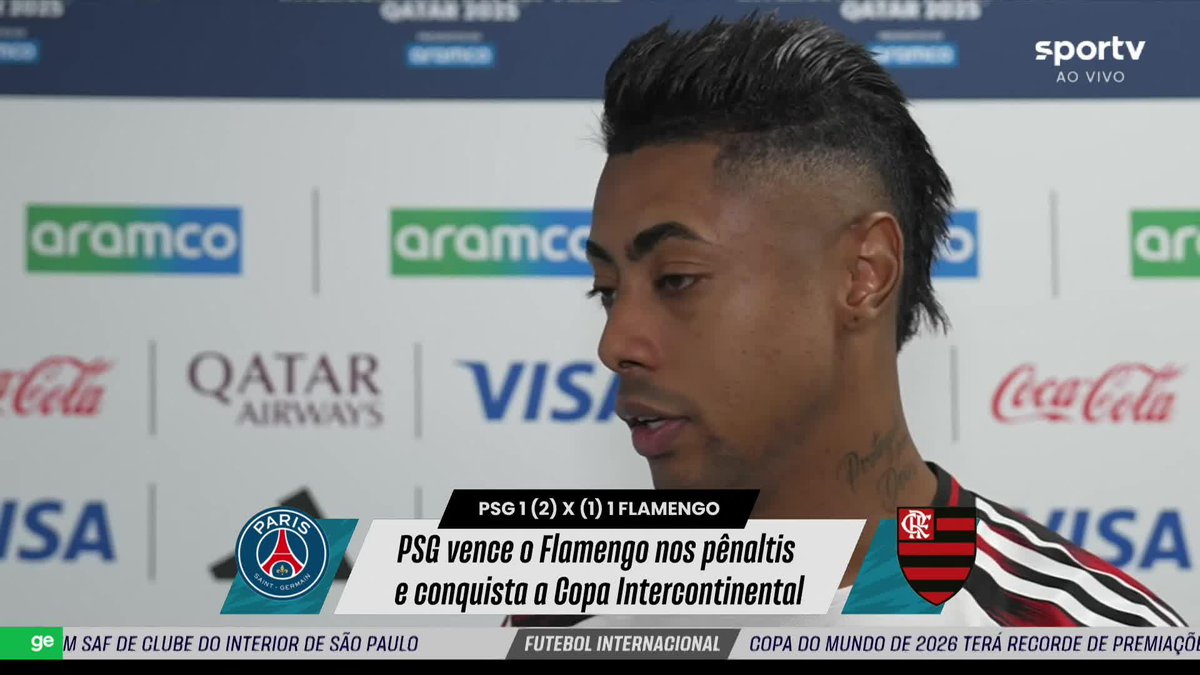Bruno Henrique lamenta derrota nos pênaltis para o PSG, mas exalta temporada do Flamengo: "Saímos daqui de cabeça erguida" #flamengo #psg #copaintercontinental #brunohenrique #futebol