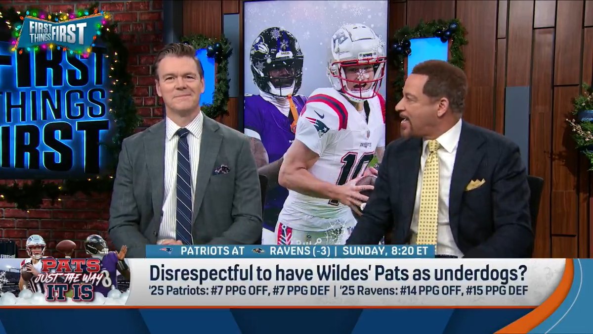 “It is absolutely, positively disrespectful. Period... This can’t be anything but disrespectful.” Chris Broussard reacts to the Ravens being favored vs. Patriots: