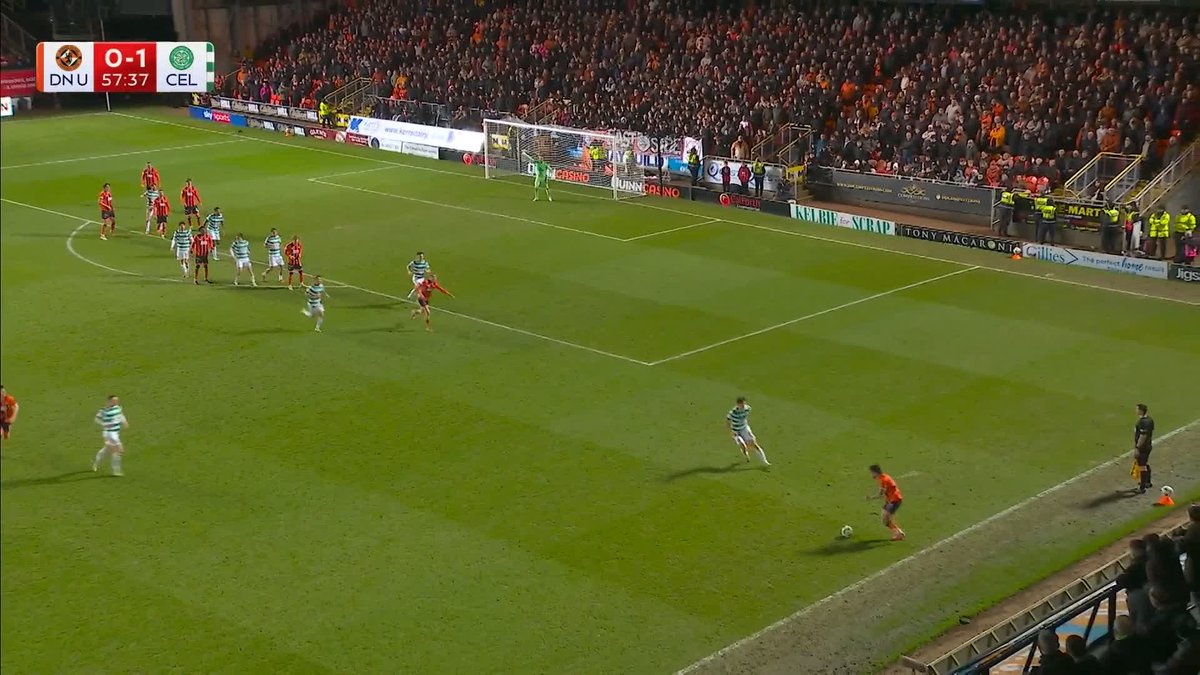 🎙️ “You can’t say it wasn’t coming!” Dundee Utd equalise against Celtic thanks to Krisztián Keresztes' finish! ⤵️