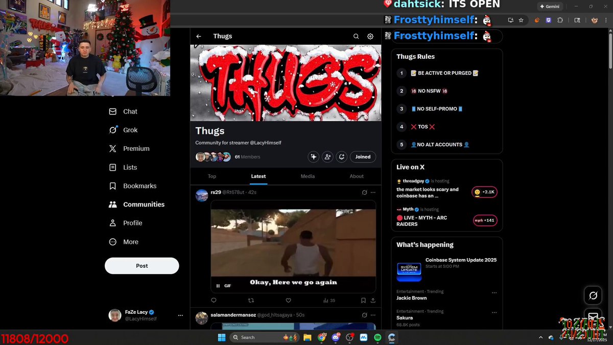 Lacy is now using Marlon's community M3SKEE method of using THREADS to react👀