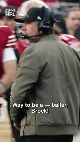 "Michael Jordan jump pass, way to be a baller Brock." Kyle Shanahan was loving what he was seeing from Brock Purdy 🔥 Inside the NFL Week 15 Mic'd Up on X