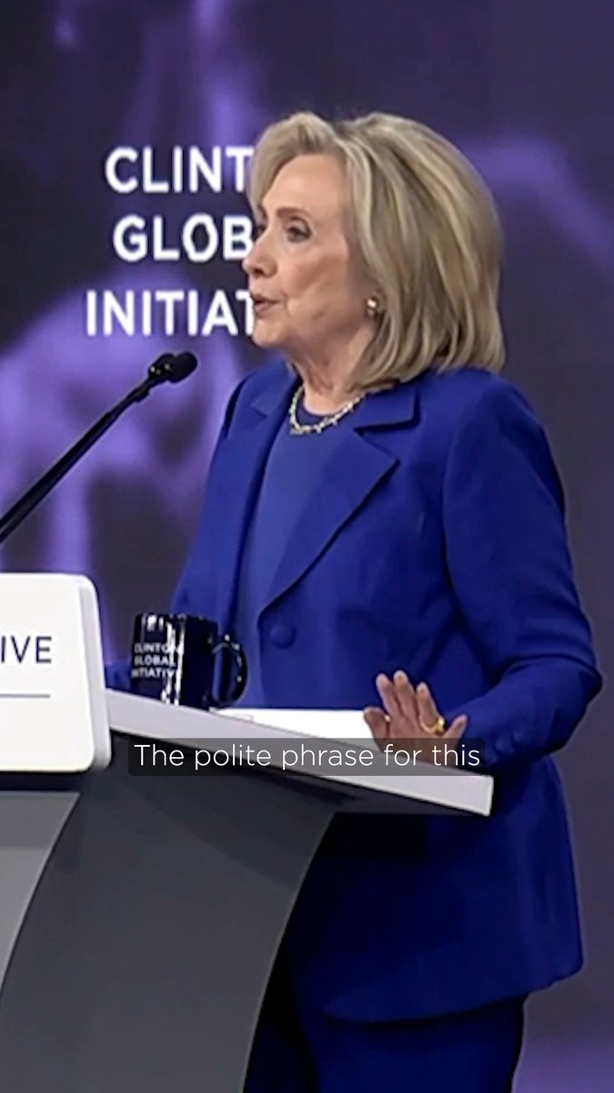 "Democracy is under siege. It takes a great big village to save Democracy. *We* are that village." An important reminder from Hillary Clinton at #CGI2025.