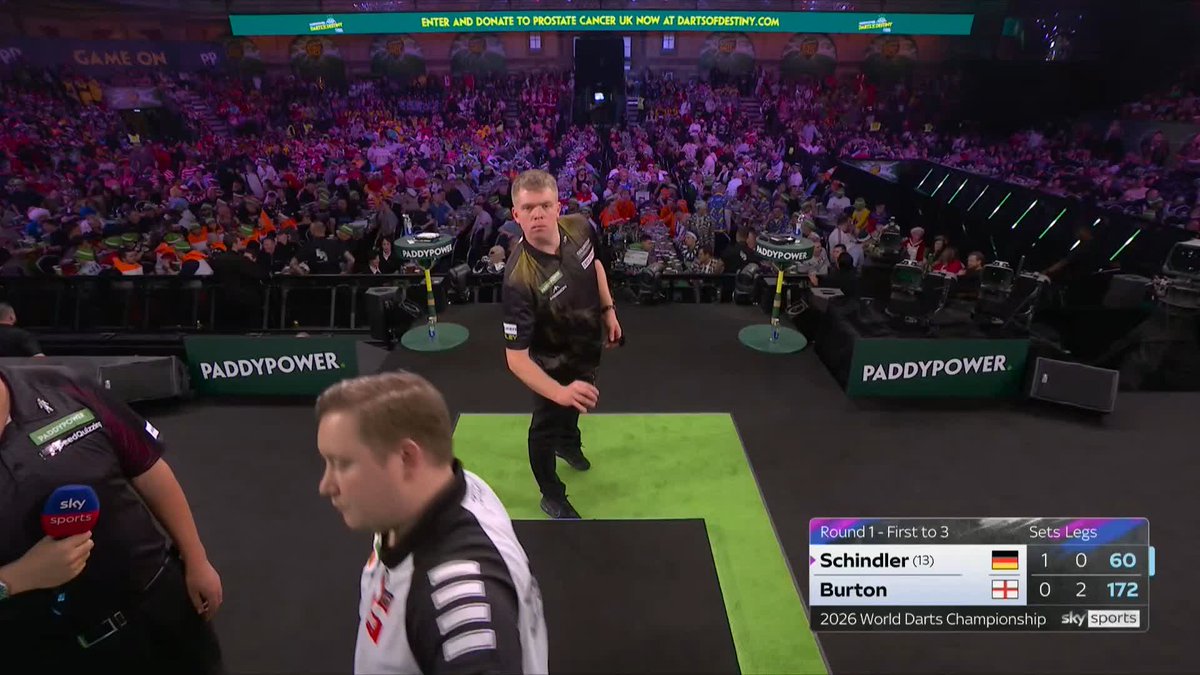 BURTON BACK LEVEL! Impressive response from Stephen Burton, who completes a clean sweep in set two to level up proceedings at one apiece! Not sure about the dance moves though! 😂 📺 #WCDarts | R1