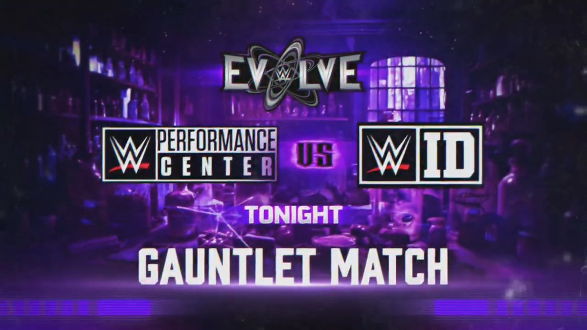 It’s WWE PC vs. WWE ID TONIGHT on Evolve! Tune into #WWEEvolve tonight only on Tubi at 8e/5p. WATCH HERE ▶️