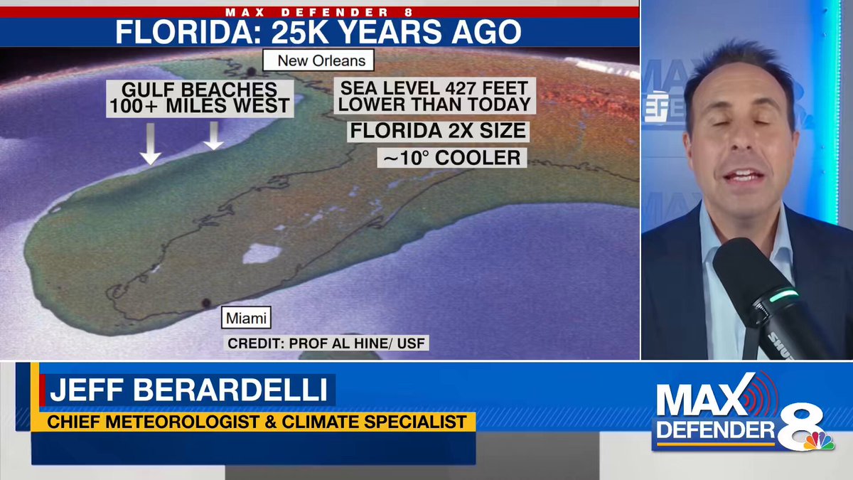 Did you know Sea Level used to be 400 Feet Lower and Florida was 2X bigger?! Here’s the science behind it. #climate #climatechange #florida #fyp #iceage