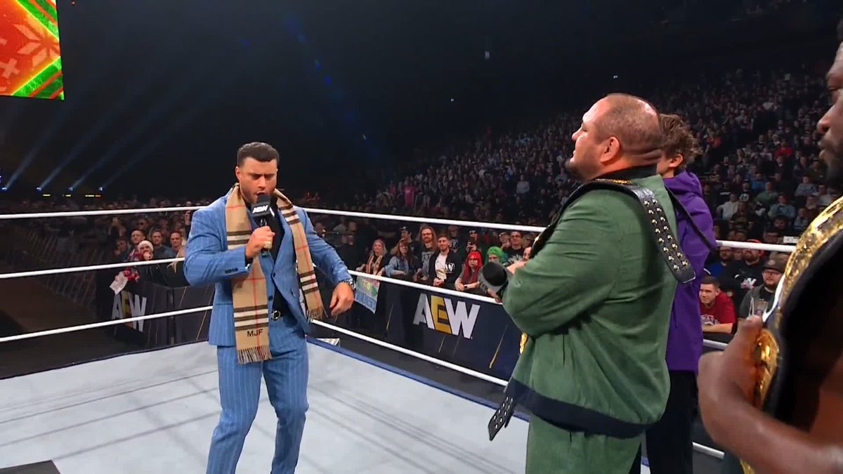 .Maxwell Jacob Friedman™️ remembers how Samoa Joe ended his historic AEW World Title reign at #AEWWorldsEnd 2023 and is ready to return the favor! Watch #AEWDynamite on TBS &amp; HBO Max