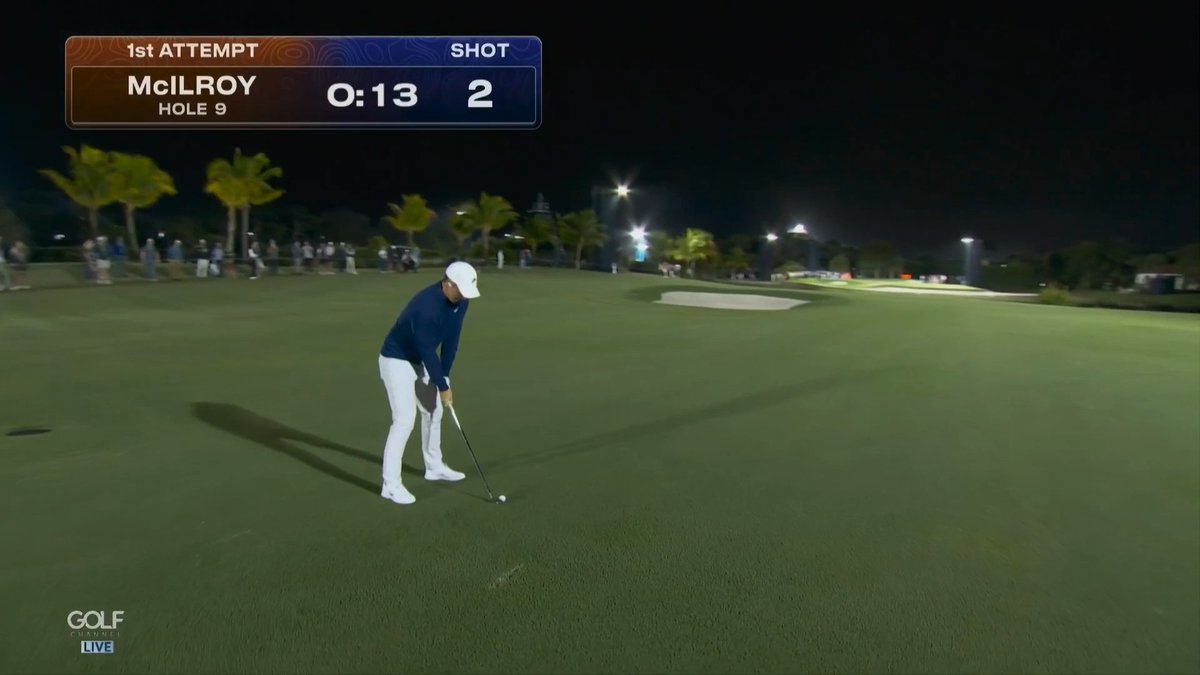Rory McIlroy was THAT CLOSE to hitting his teammate Shane Lowry on the 9th hole during the Team Relay competition. 🤣 📺 Golf Channel | USA Network