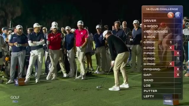 Luke Clanton just bladed a gap wedge (on purpose) 170ish yards to 15 feet. INSANE.