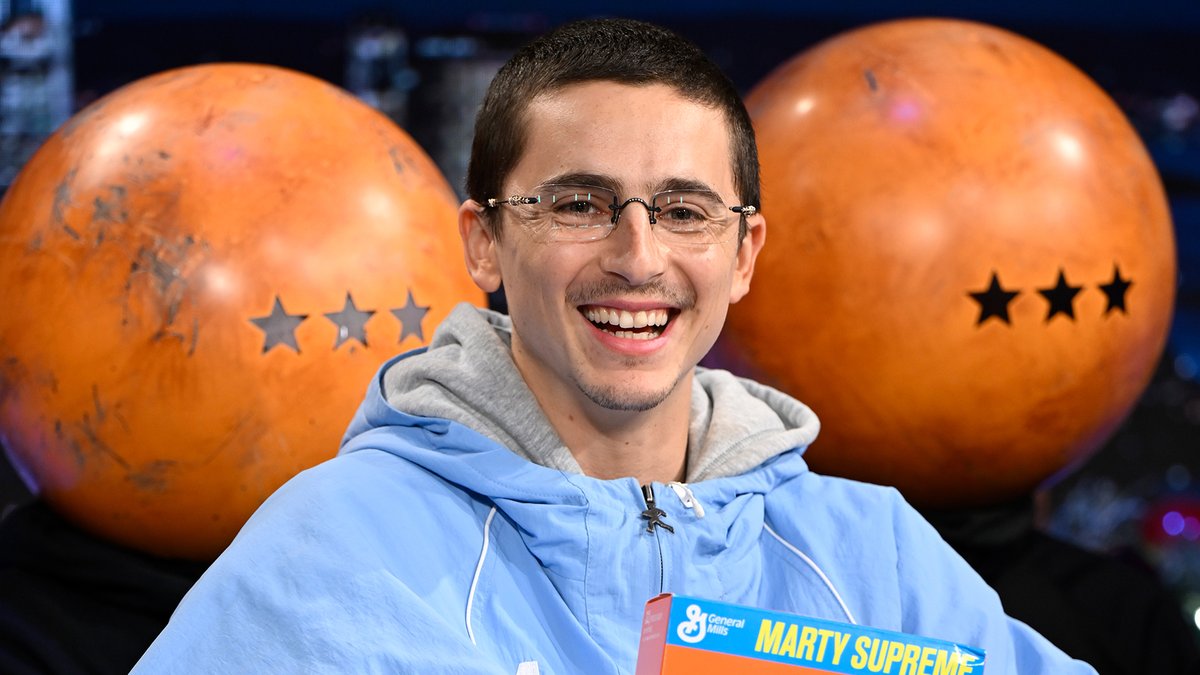 .Timothée Chalamet got on the cover of a Wheaties box “by way of the arts” 😂 #FallonTonight
