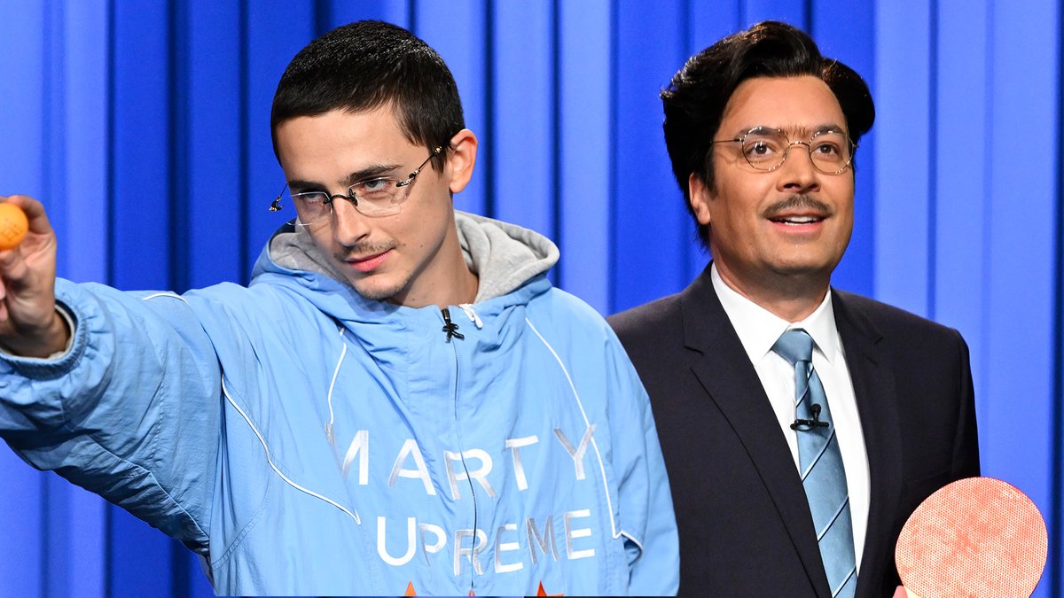 And now here he is… Jimothée Fallomet! 🤣 Timothée Chalamet Marty Supreme #FallonTonight