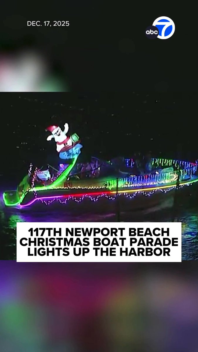 The 117th Newport Beach Christmas Boat Parade dazzled the harbor tonight! 🤩⛴️ Boat captains went all out, decking their vessels with lights and decorations. Watch till the end to see the stunning "Wicked" inspired boat. 💚💗
