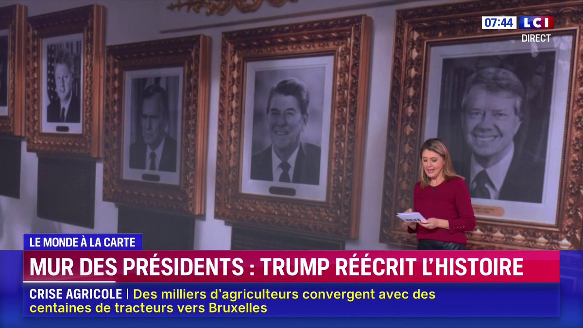 Barack Obama "un des Présidents les plus controversés de l’histoire américaine", "Joe l'endormi", "pire président" : sur le "mur des présidents" à la Maison-Blanche, Donald Trump n'épargne pas ses prédécesseurs 📺 Le Monde à la Carte avec Magali barthes