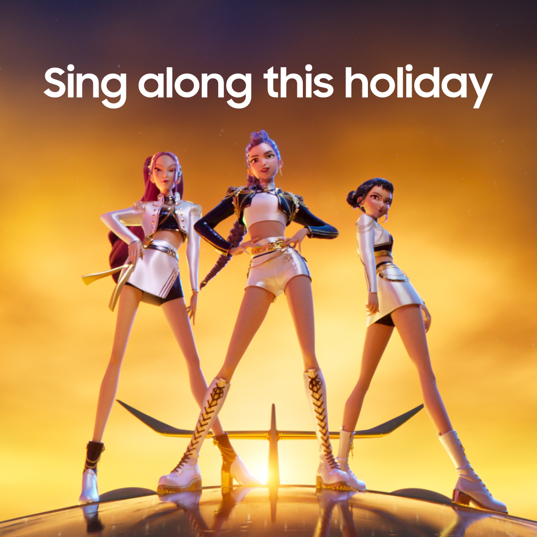 Tune into the holidays with #GalaxyBuds3Pro and sing along with KPop Demon Hunters. Watch KPop Demon Hunters, only on Netflix. #GalaxyAI #GalaxyBuds3 Learn more: