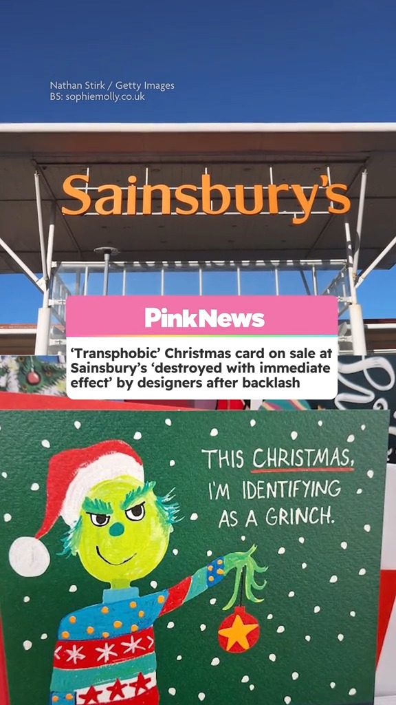 A greeting card illustrator and publisher have removed a Christmas card from sale and “destroyed all stock with immediate effect” after the trans community criticised the use of a tired, transphobic ‘joke’. Read more: