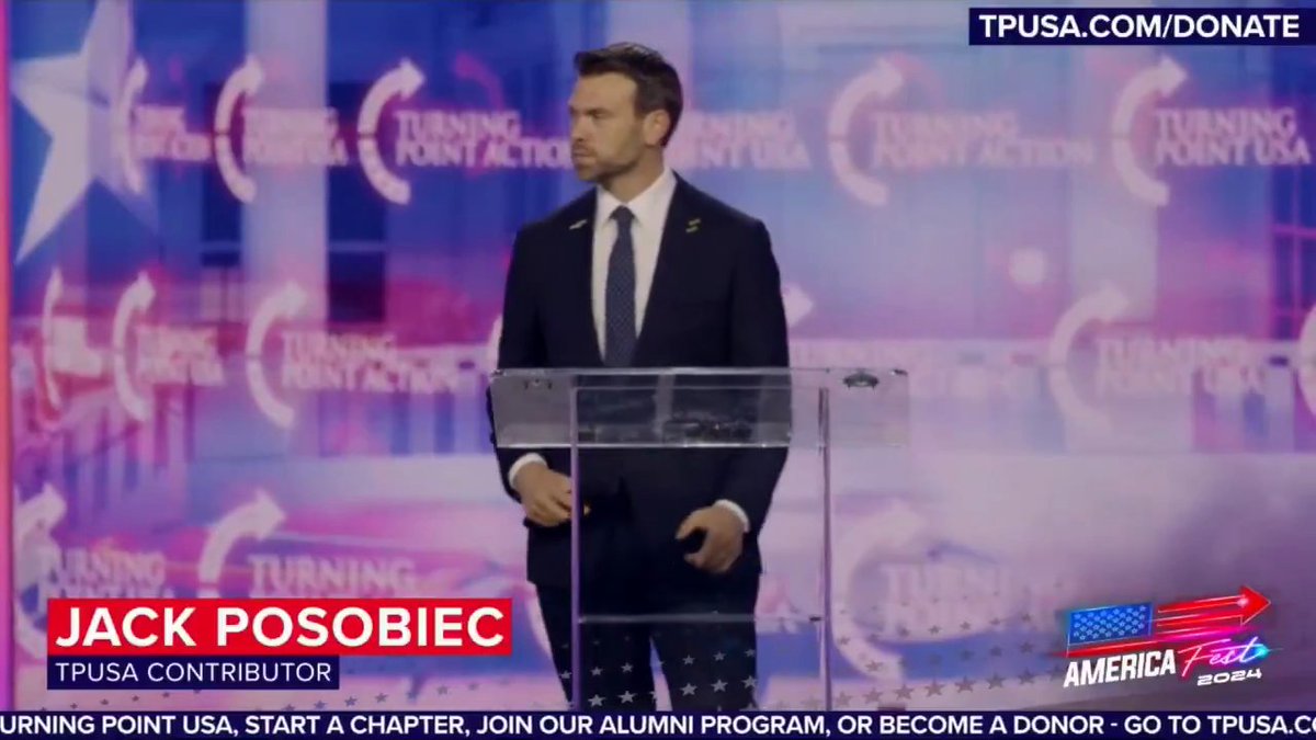"Ladies and gentlemen, welcome to the Second American Revolution" 🔥 Jack Posobiec's epic AmFest opening from one year ago still gives me chills. Can't wait for AmFest 2025!
