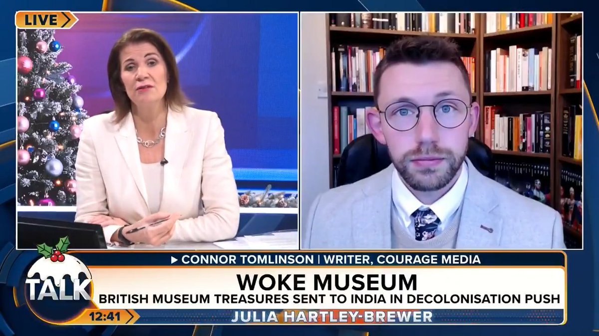 🚨 "Considering we gave them English, railways, common law, wealth and culture, a little bit of gratitude wouldn't go amiss." This comes as the British Museum will share artefacts from its collection with former colonies, like India, to help them "decolonise". Julia Hartley-Brewer